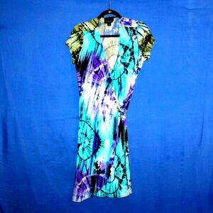 Scarlett Tie Dye Wrap Dress Size 14